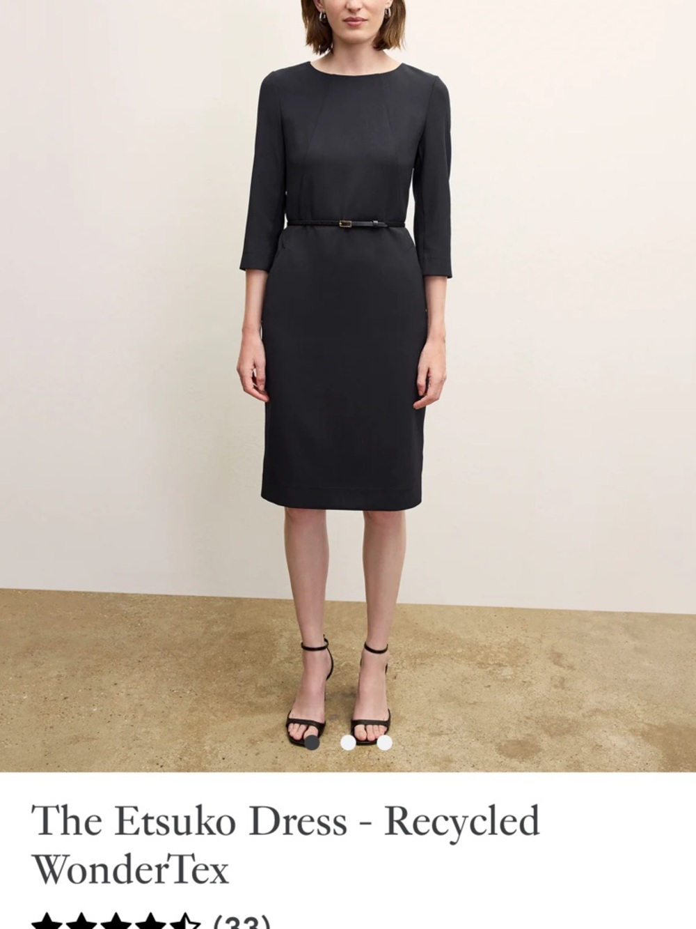 MM. LaFleur Black Midi Dress